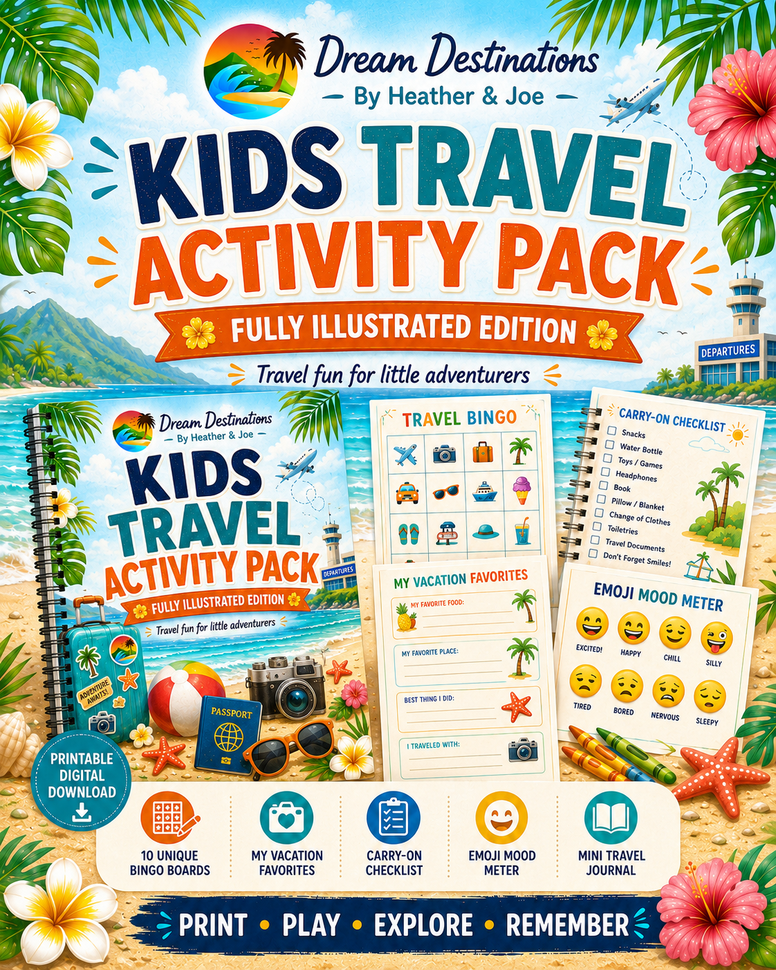 Kids Travel Activity Pack